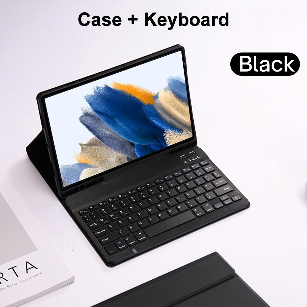 Étui pour Samsung Galaxy Tab A8 10,5 Pouces, Étui Clavier Magnétique pour Samsung Tab A8 SM-X200/X205/X207, pour Housse à Support Intelligent Spanish keyboard