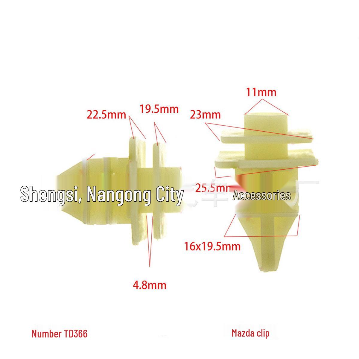 

Mazda 6 Bumper Trim Clips & Accessories 10,000 pcs