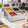 Stainless Steel Seasoning Rack RustResistant with Side Handles Countertop Ingredient