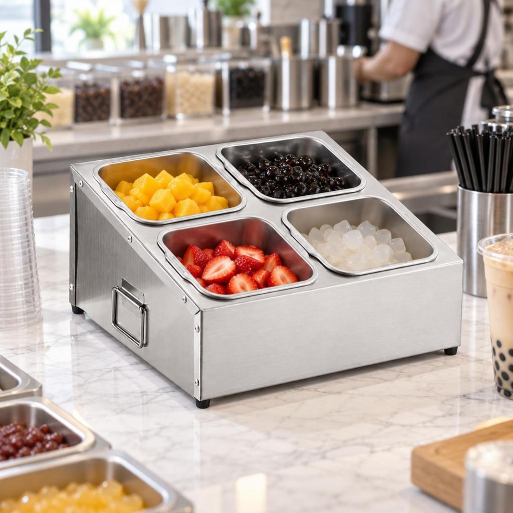 Stainless Steel Seasoning Rack RustResistant with Side Handles Countertop Ingredient