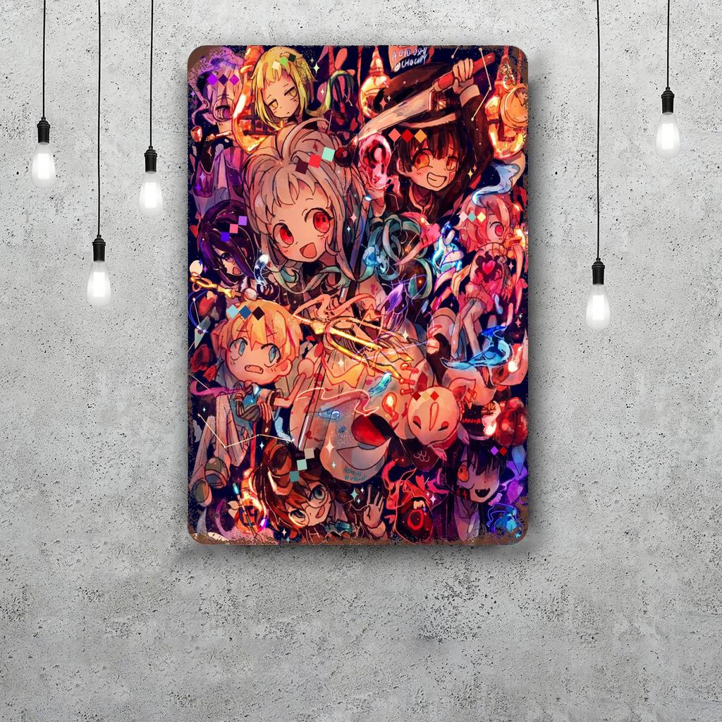 Hanako Kun Retro Vintage Tin Sign Poster Decorative Plaque Metal Plate Wall Decor