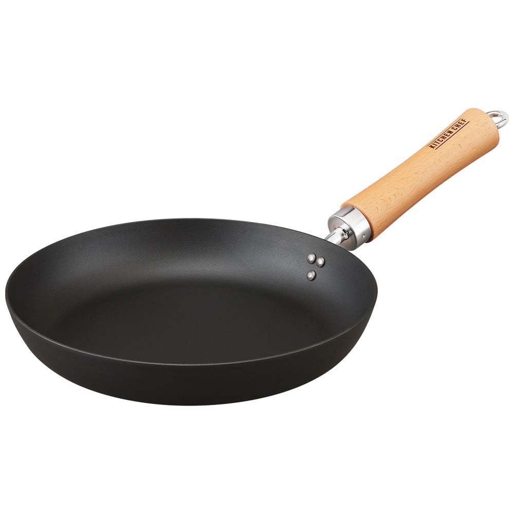 

IRIS OHYAMA Iron Frying Pan, 26cm, SCP-26, Black