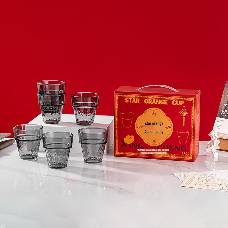 YiLiWu 6-Piece Borosilicate Glass Cup Set