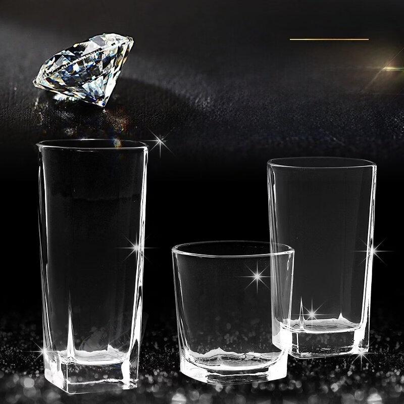 ZISIZ Octagonal Tempered Glass Cup