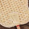 TaTanice Hand-Woven Straw Palm Leaf Fan