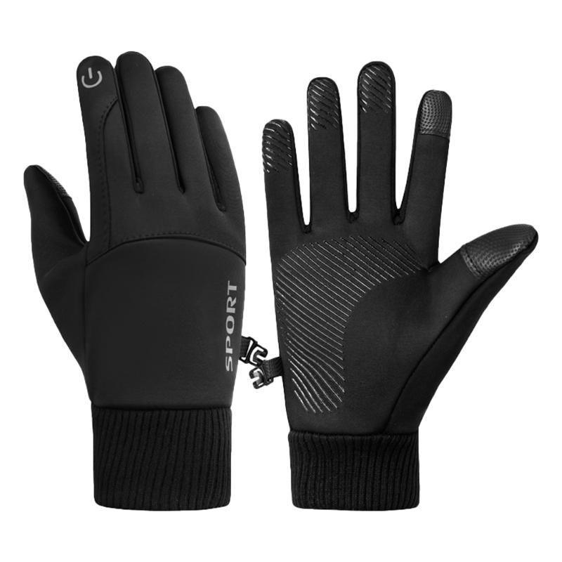 1pair Thermals Cycling Gloves Cold Weather Cycling Mittens Touchscreens Gloves for Fall and Winter XL