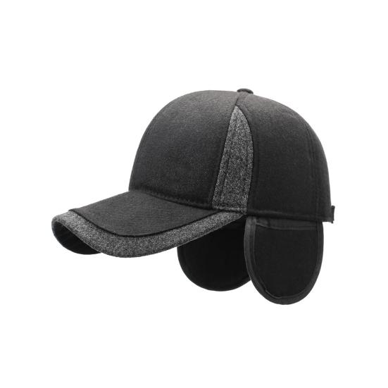 High-Density Baseball Hat Thickened Warm Windproof Cap Adjustable Ear Protection Middle-Aged Elderly Winter Hat