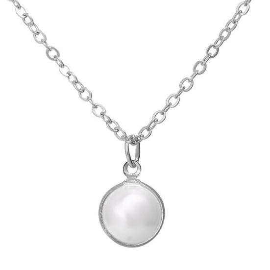 Pearl Necklace Double-layer Simple Alloy Female Clavicle Chain for Party