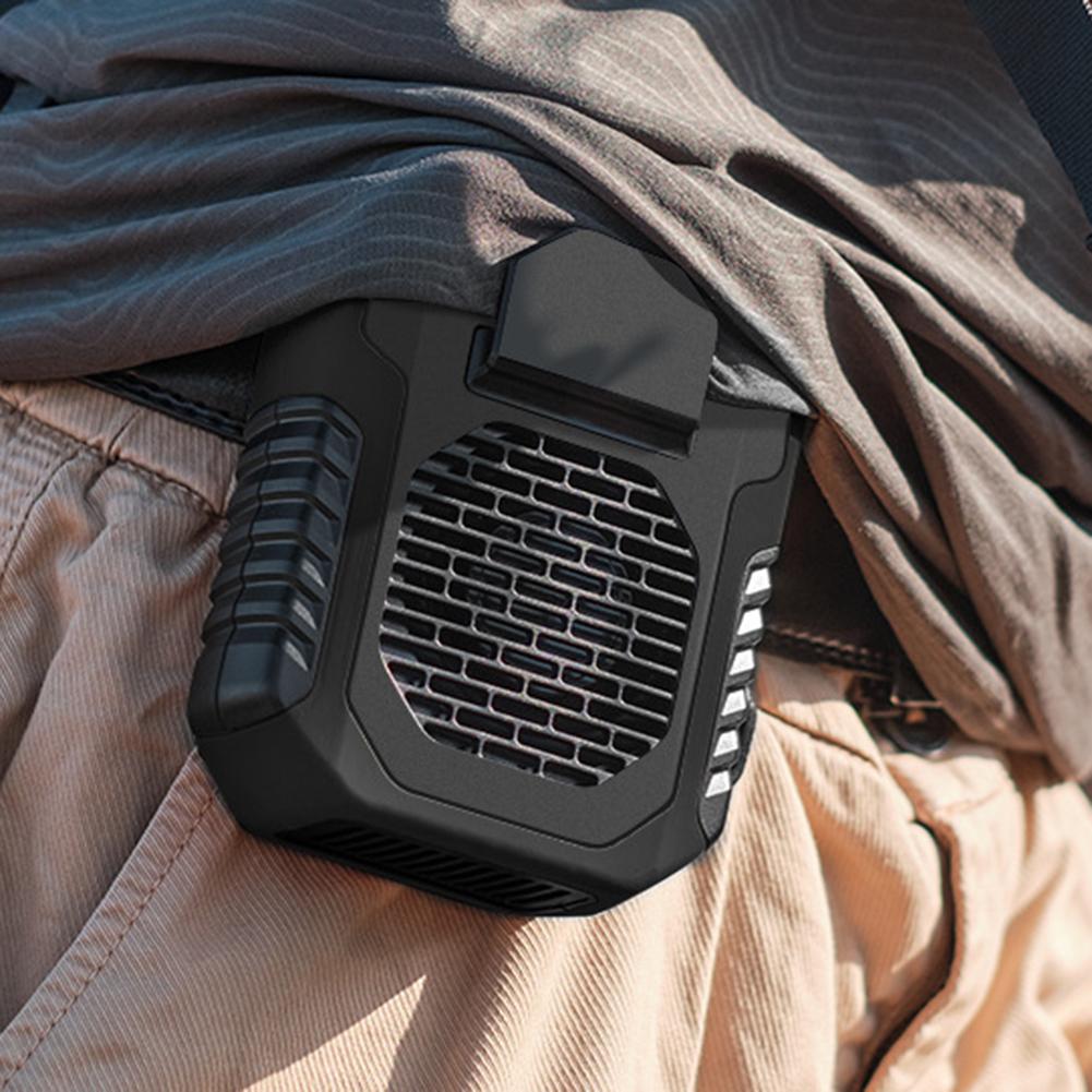 

Mini Hanging Neck Fan Portable Air Cooler USB Rechargeable Strong Wind Bladeless Fan with Waist Clip for Summer Fishing Climbing