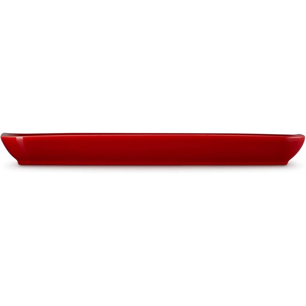 Le Creuset Rectangular Plate 25cm Cherry Red Microwave Oven Dishwasher Safe