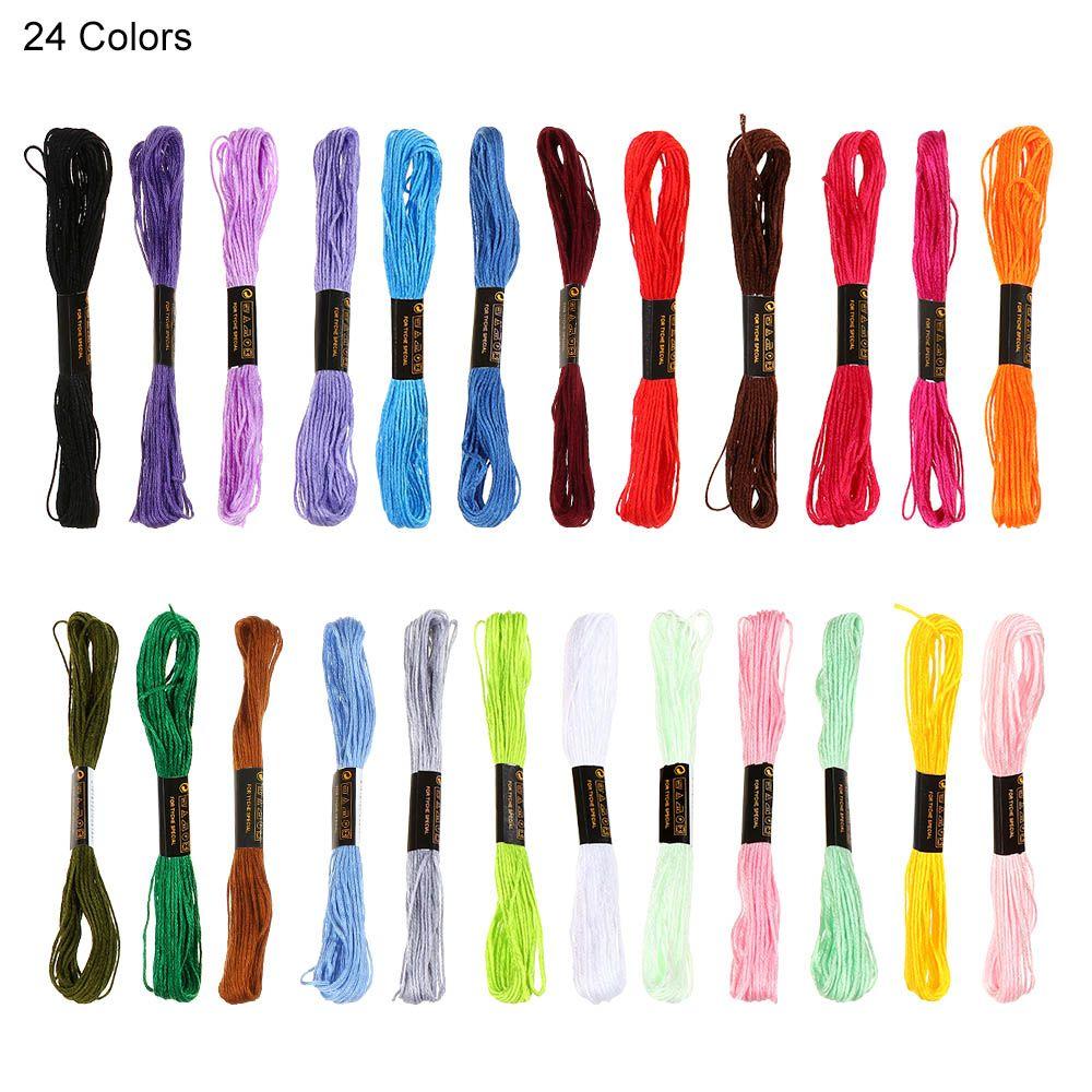 Multicolor Skein Kit Handmade Embroidery Sewing Skeins Cross stitch thread Bracelet braided