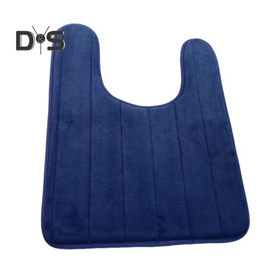 U-Shaped Floor Mat Wear Resistant Non-Slip Super Water Absorption Easy To Clean Fast Dry Bathroom Toilet Mat