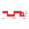 Wardrobe Invisible Embedded Handle Slotting Template Kitchen Handle Cabinet Door No Handle Needed Slot Positioning Tool