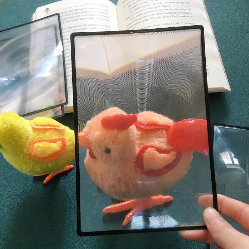 3X Magnifying Bookmark Portable Reading Aid for Low Vision Transparent Page Magnifier for Books Newspapers Maps  Essential Tool