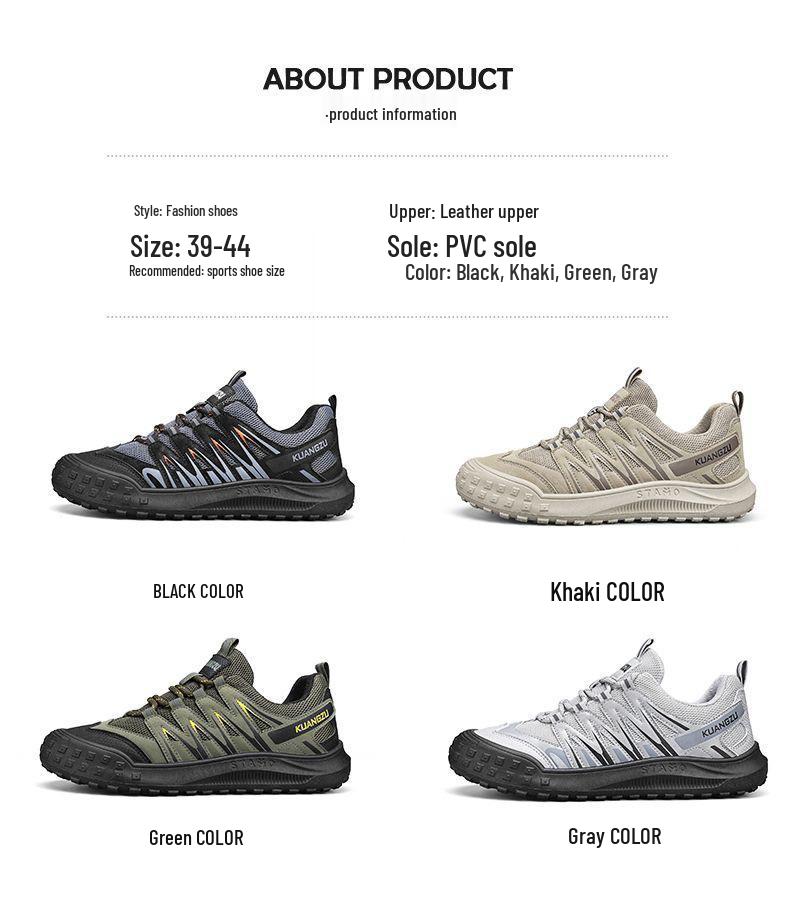 Men's Breathable Non-Slip Wear-Resistant Casual Outdoor Work Shoes