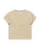WAIKEI Flower Henley Neck Short Sleeve T-Shirt Lemon