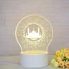 Customize Acrylic 3D Illusion LED Warm White Night Light for Living Room Kids Bedroom Decorative Lamp with USB Power