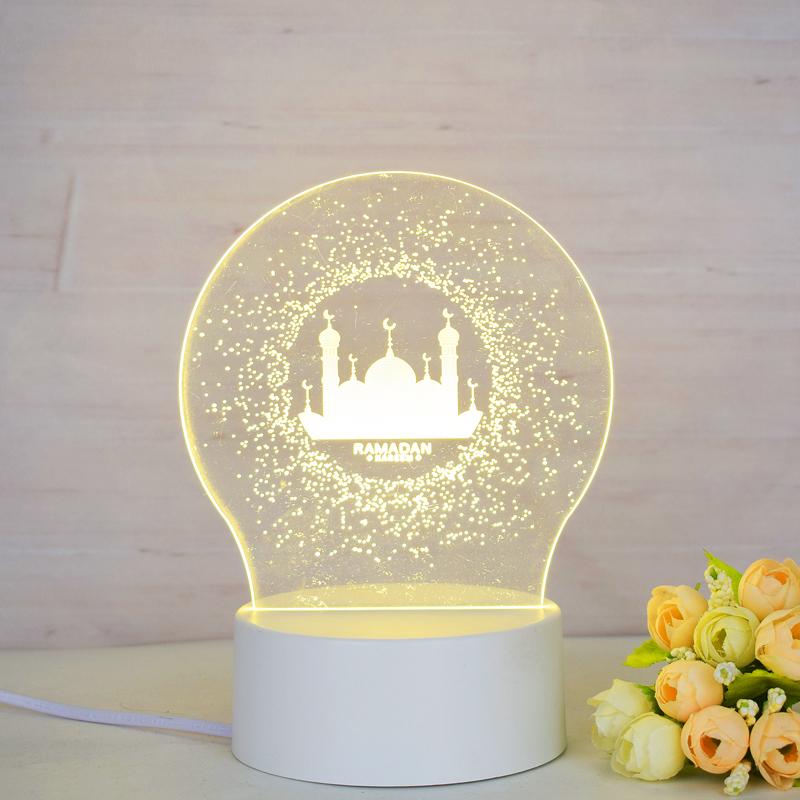 Customize Acrylic 3D Illusion LED Warm White Night Light for Living Room Kids Bedroom Decorative Lamp with USB Power