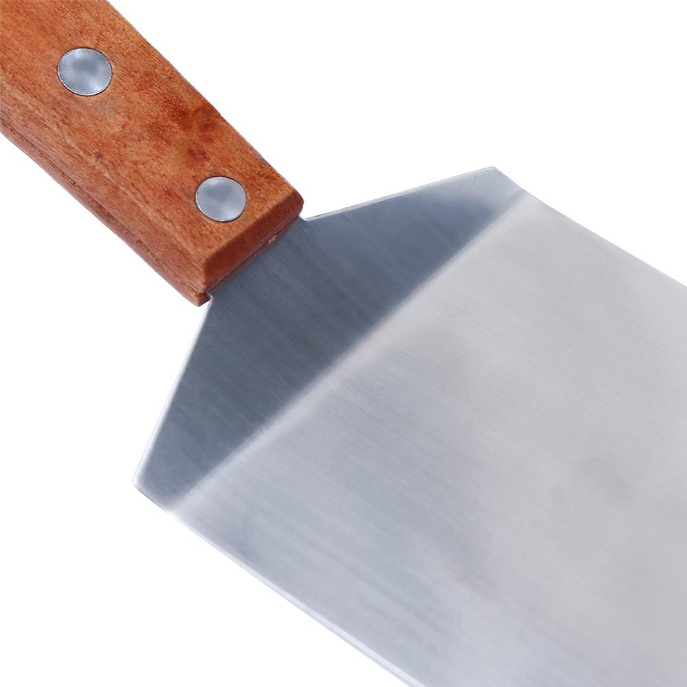 Wooden Handle Fried Pancake Baking Kitchen Accessories Cooking Turner BBQ Shovel Fish Spatula