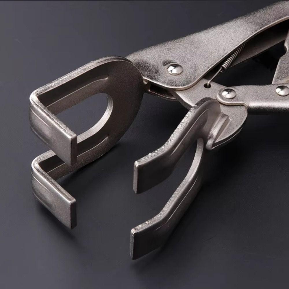 Adjustable Locking Welding Jaw Pliers U-shaped Grip Vise Pliers Pipe Welding Butt Pliers Riveting