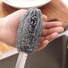 New Portable Steel Wool Cleaning Brush No Shedding Durable Toilet Brushss Multi-functional Cleaning Tool