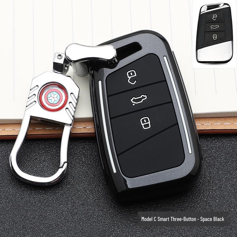 Volkswagen Key Case: Stylish Design with Buckle & Personalized Decoration