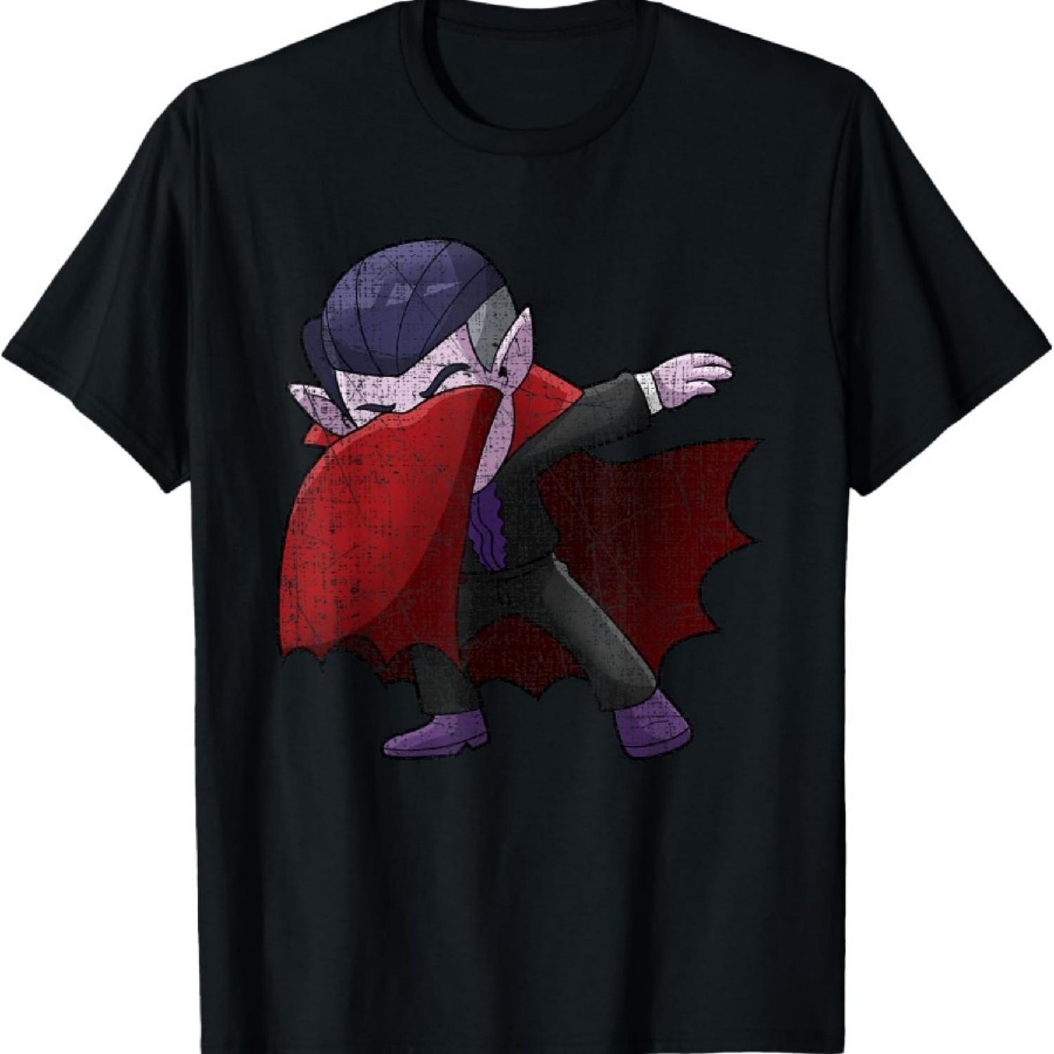 

Dabbing Vampire Dracula Halloween Grunge Boys Girls Kids T-Shirt S