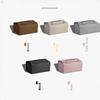 Simple Solid Color Tissue Box Household Table PU Leather Napkin Holder Waterproof Storage Sundries Case Car Paper Organizers Box