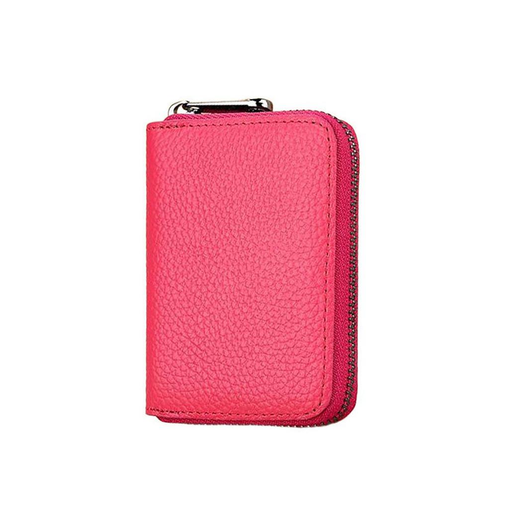 Classic Multi-card Storage Bag Man Wallet with Zipper Women Coin Purse 22 Bits Unisex Solid Color Credit Card Holder