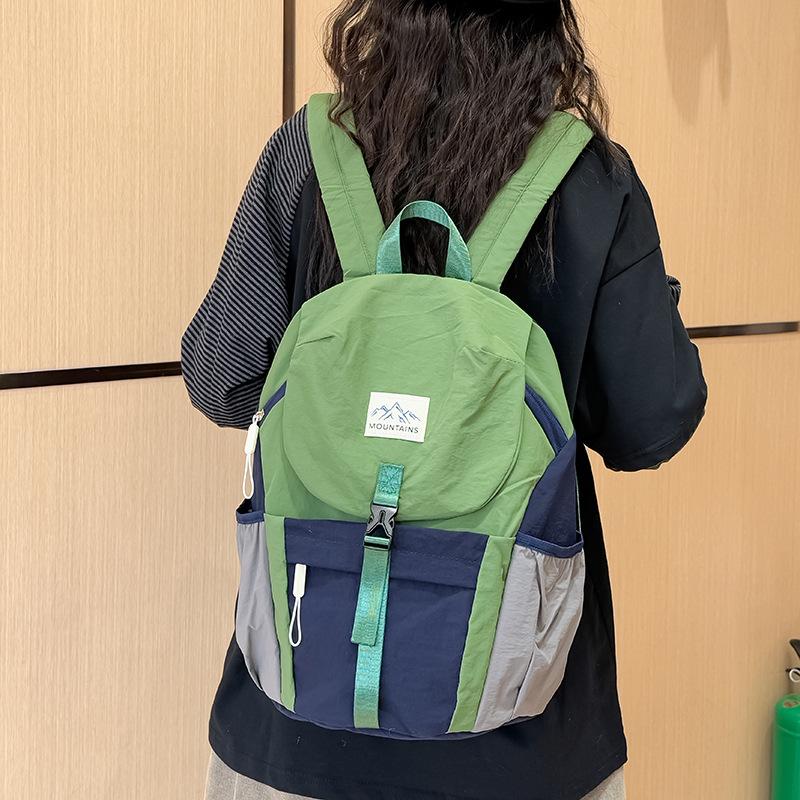 Schoolbag Sports Outdoor Mountaineering Bag New Contrast Color Versatile High Value Backpack Mountain Lightweight Hiking Backpack