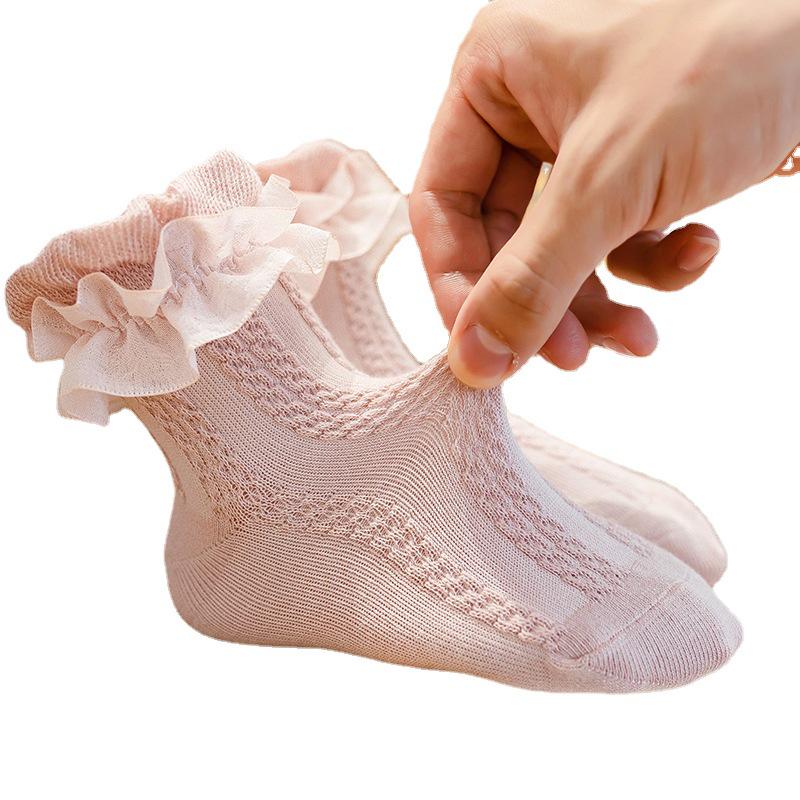 Girls' Lace Princess Socks - Spring, Summer & Autumn Korean Fashion