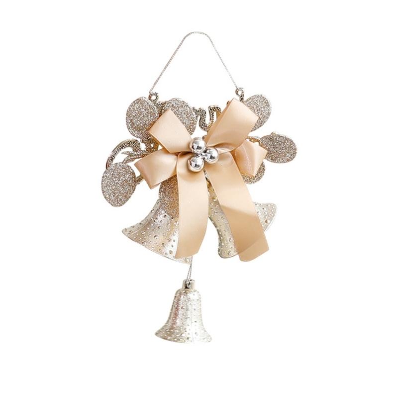 Celebratory Tune Bells Decoration Set Multi Use PVC Hanging Garnishes For Christmas Door Wall And Tree