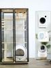 Transparent Three-Layer Luxury Indoor Cat Villa with Spacious Wood Design