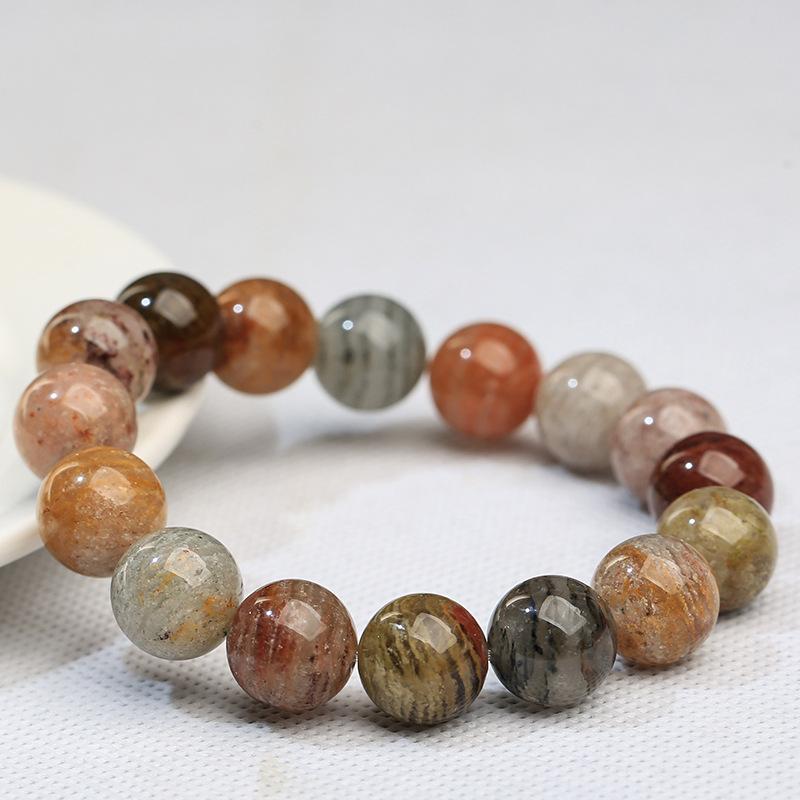 Hongchu Crystal Natural Thousand-Layer Four-Season Phantom Round Bead Bracelet Full-color ghost bracelet