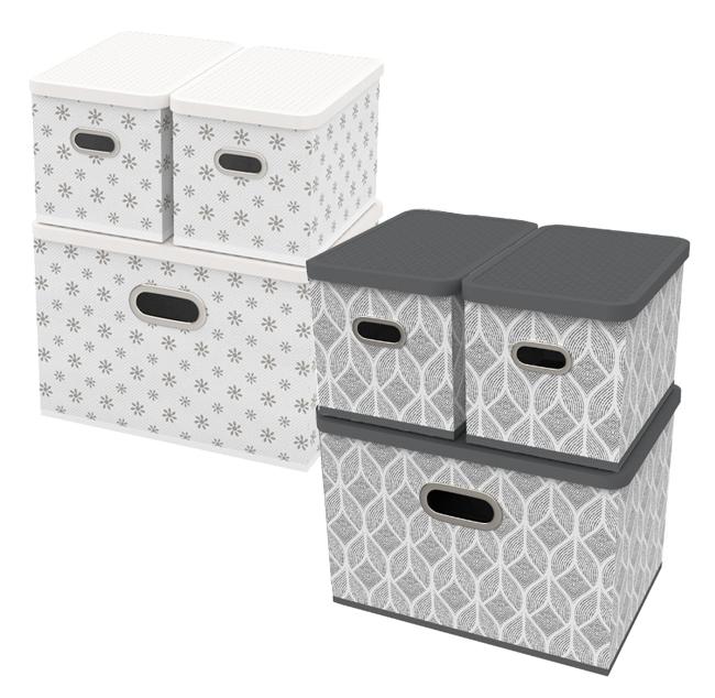 Storage Boxes With Lid 3 Pcs.