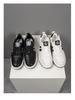 Men's Genuine Leather Sporty Flat Shoes - Autumn Fashion White Casual Shoes, Versatile Trendy Forrest Gump Style