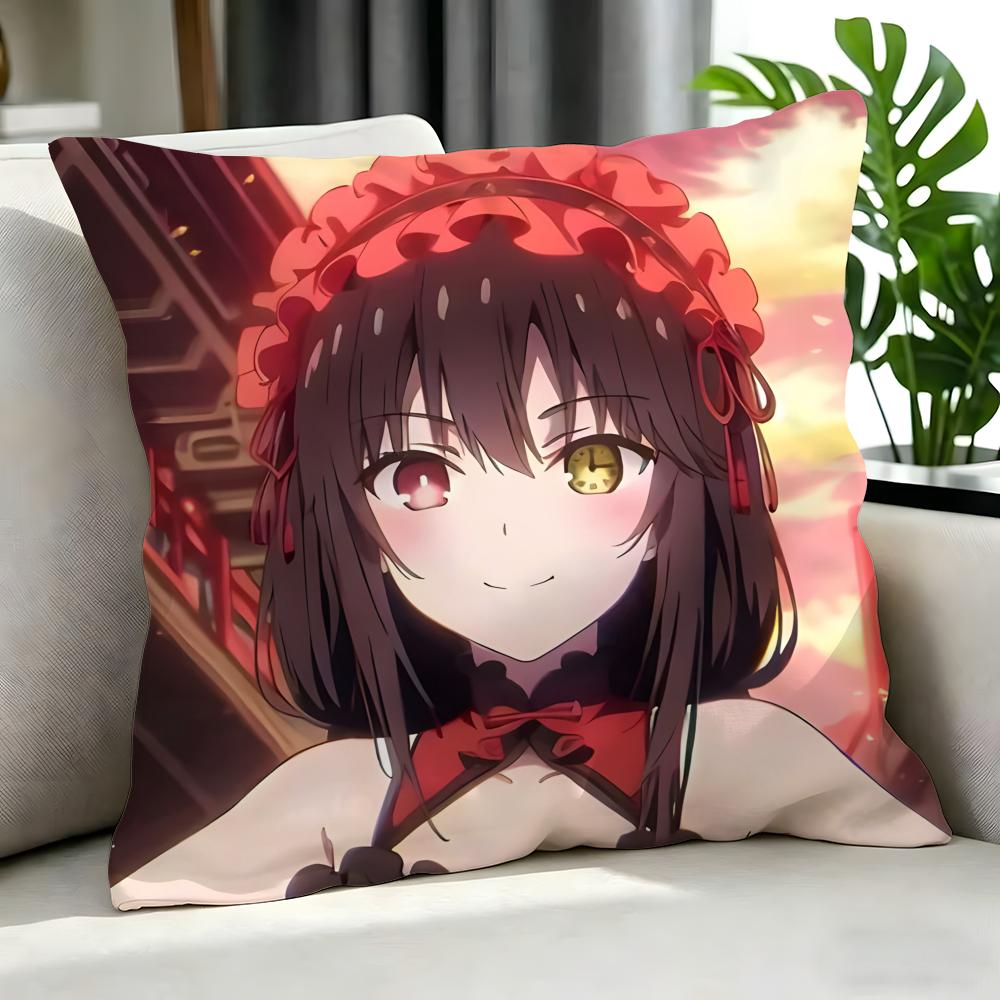 Anime Date A Live Cushion Cover Cushion Cover Set 4Pcs 50X50 45X45 40X40 Pillowcase Decorative Sofa Home Decor