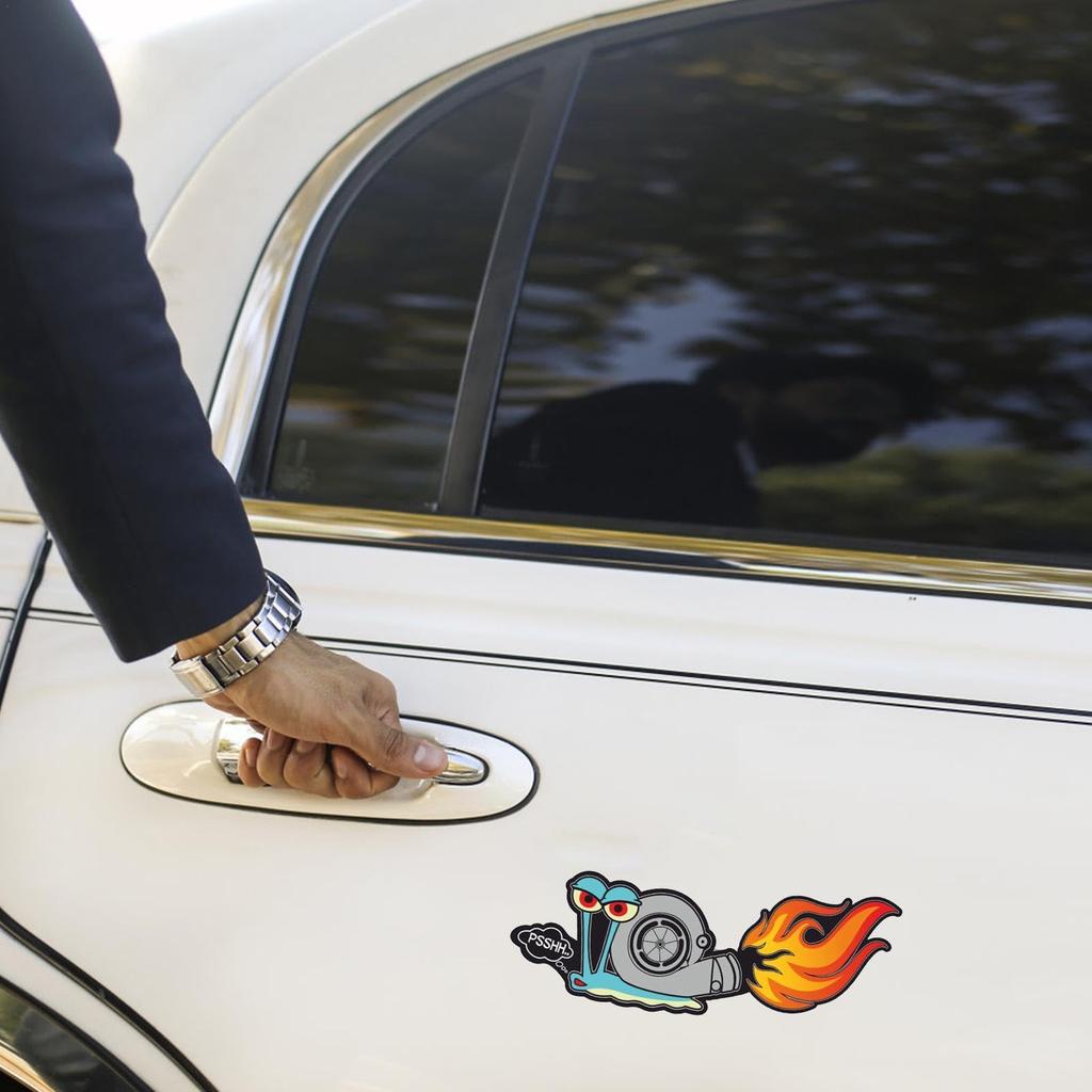 Car Sticker Cute,Bumper Decal Funny Snail Stickers-Car Sticker Snail Car Body Sticker Personalized Creative