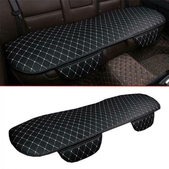 Black Car Rear Seat Cover Protective Pad Chair Cushion Mat Accessories Universal