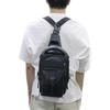 Sling Bag for Men Waterproof Shoulder Daypack Crossbody Backpack for Travel Hiking with USB Charging Port