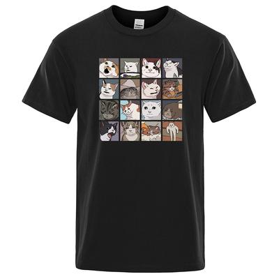 Meme Cats Grid T-Shirt