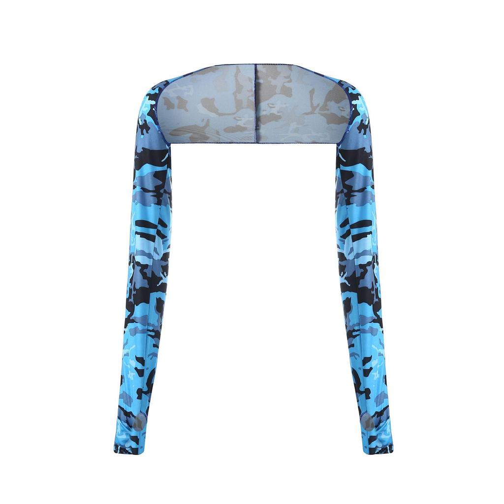 Women's Multifunctional Summer Sun Protection Shawl and Ice Arm Sleeves for Golf, Cycling, and Driving