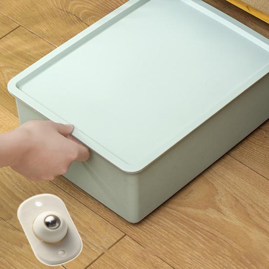 4Pcs Self Adhesive Caster Wheel 360 Degree Rotation Heavy Duty Stainless Steel Ball Trash Can Storage Box Furniture Movement