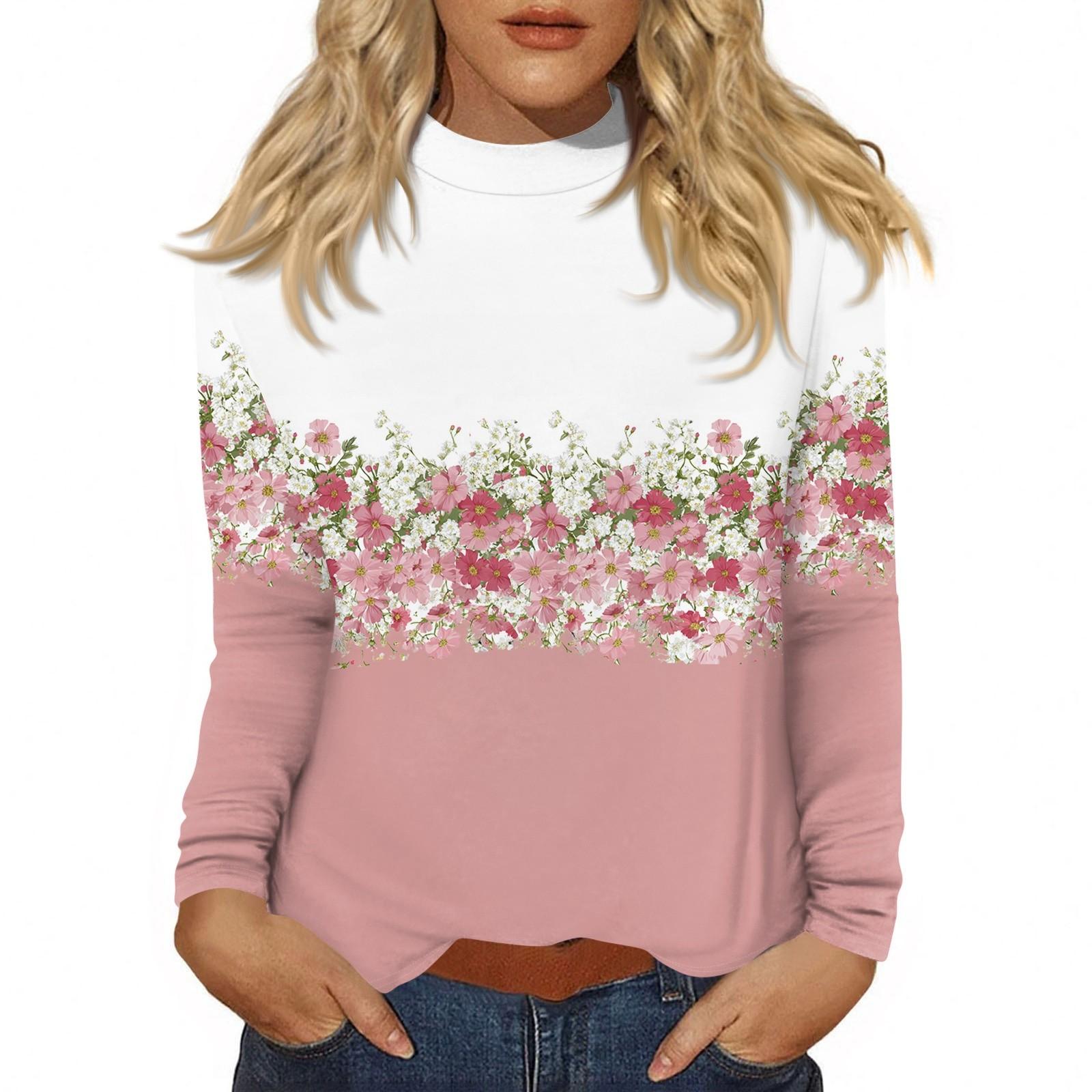 

Women s Daily Casual Long Sleeve Mid Collar Top XL