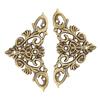 12pcs Metal Hollow Shape Corner Antique Style Edge Protector  Home & Office Daily Supplies