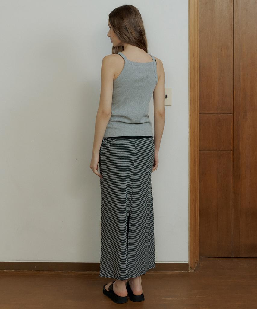 Otte Rib Stripe String Skirts_2Color