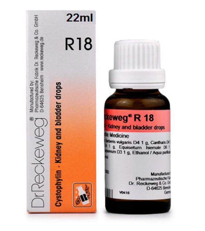 

доктор. Reckeweg R18 для нирок і сечового міхура 22 мл краплі