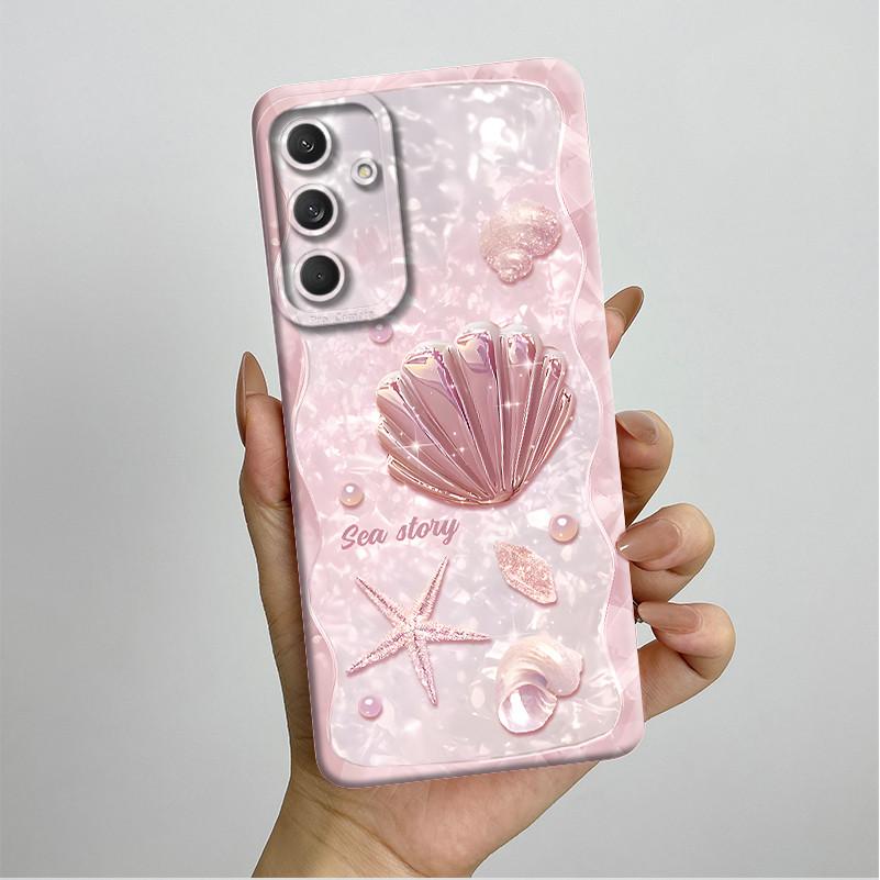 Phone Cover For Samsung Galaxy M35 5G Bumper Silicone Shockproof Pretty Butterfly Flowers Case Coque For Galaxy M 35 M55 Funda