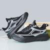 Outdoor Men's Sports Shoes Mesh Breathable Running Shoes Comfortable Lightweight Walking Shoes Non-Slip Thick Soled Casual Shoes