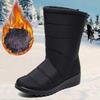 Women's Waterproof Mid-Calf Winter Boots - Non-Slip Thick Sole with Warm Velvet Lining, Plus Size Available
